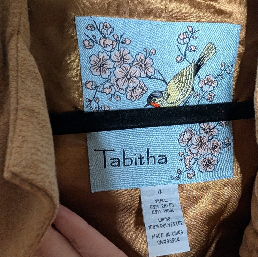 Tabitha Camel Ruffle Front Blazer Jacket - Picture 3 of 4
